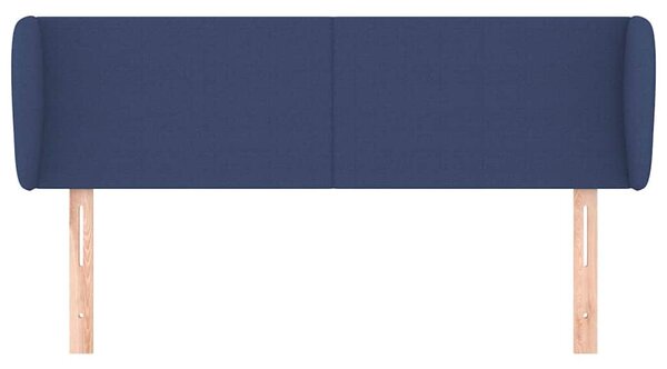 Čelo postele typu ušák modré 147x23x78/88 cm textil 3116868