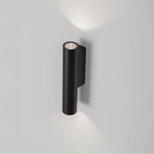 Nova Luce Torrin nástěnné oválové svítidlo IP65 Černá2700K3W