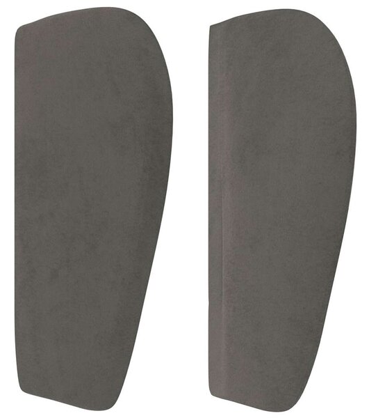 Čelo postele typu ušák tmavě šedé 83x23x78/88 cm samet 3117609