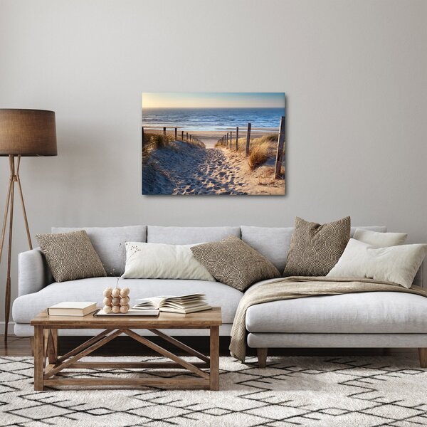 Obraz - Cesta k pláži Severního moře, Nizozemsko (70x50 cm)