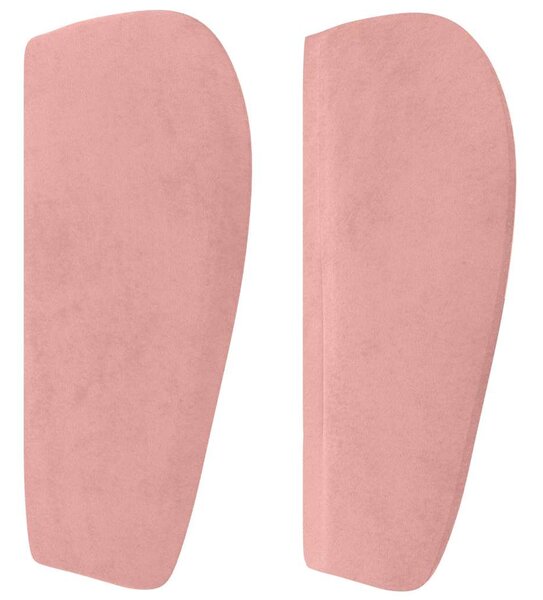 Čelo postele typu ušák růžová 103x23x78/88 cm samet 3117527