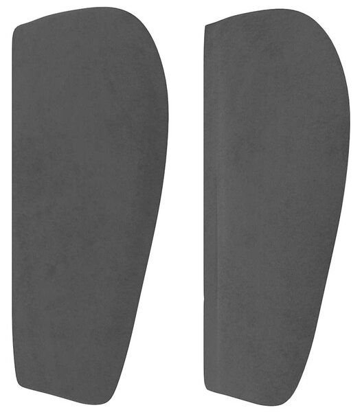 Čelo postele typu ušák černé 83x23x78/88 cm samet 3116896