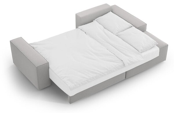 Světle šedá rozkládací rohová pohovka (pravý roh) Jodie – Micadoni Home