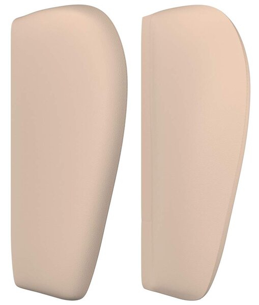 Čelo postele typu ušák cappuccino 183x23x78/88 cm umělá kůže 3116971