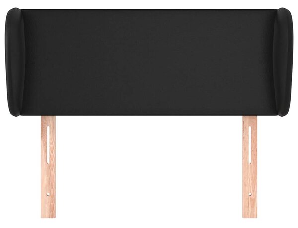 Čelo postele typu ušák černé 103x23x78/88 cm umělá kůže 3116948