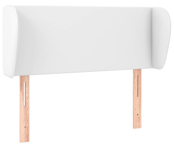 Čelo postele typu ušák bílá 93x23x78/88 cm umělá kůže 3116943