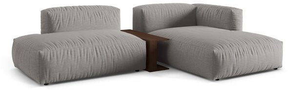 Světle šedá modulární rohová pohovka (pravý roh) Martina – Micadoni Home