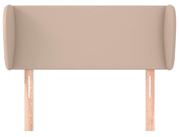 Čelo postele typu ušák cappuccino 83x23x78/88 cm umělá kůže 3116941