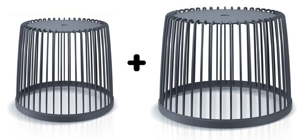 Set 2 univerzálních košů, 50 + 100 l, antracit