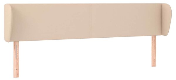 Čelo postele typu ušák cappuccino 183x23x78/88 cm umělá kůže 3116971