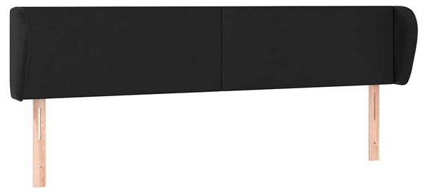 Čelo postele typu ušák černé 183x23x78/88 cm umělá kůže 3116966