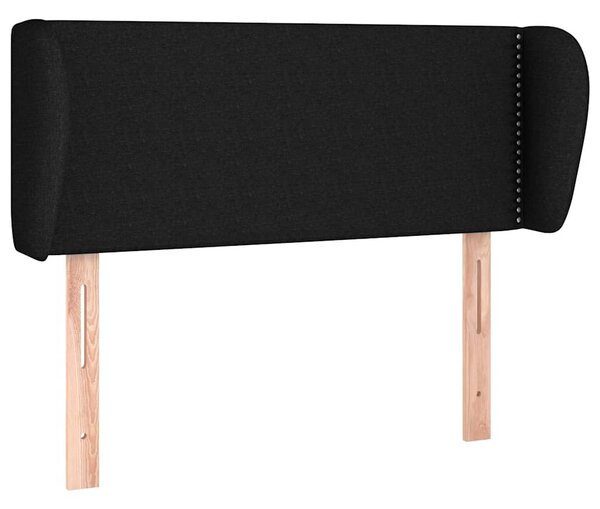 Čelo postele typu ušák černé 103x23x78/88 cm textil 3116996