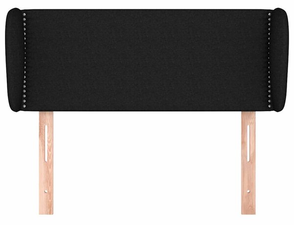 Čelo postele typu ušák černé 103x23x78/88 cm textil 3116996