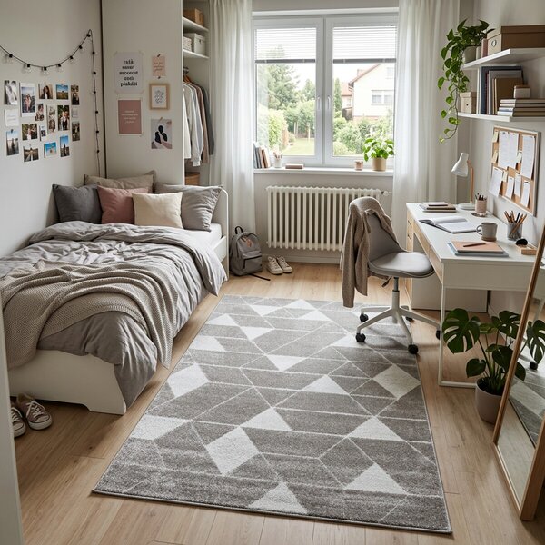 Angel Carpet, Kusový koberec Aurora 11 Grey, 120x170, šedá, kancelář