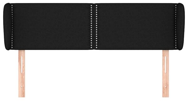 Čelo postele typu ušák černé 147x23x78/88 cm textil 3117004