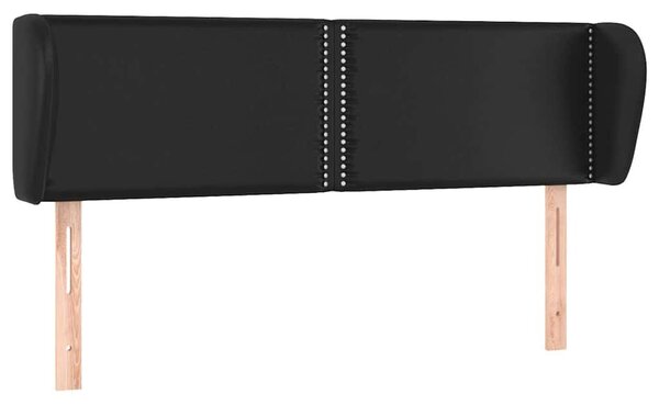 Čelo postele typu ušák černé 147x23x78/88 cm umělá kůže 3117094