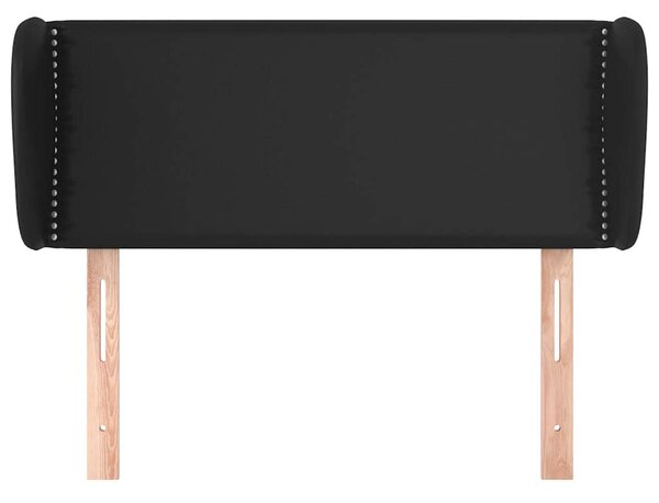 Čelo postele typu ušák černé 103x23x78/88 cm umělá kůže 3117088