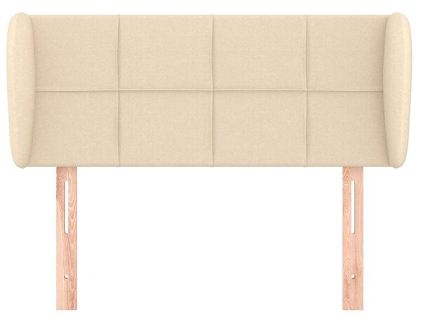 Čelo postele typu ušák krémové 83x23x78/88 cm textil 3117123