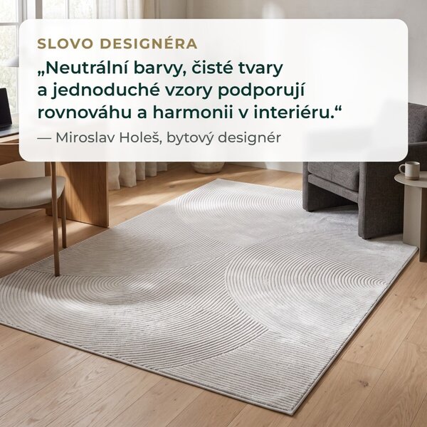 Angel Carpet, Kusový koberec Zafiro 25 Grey, 60x110, šedá, kancelář