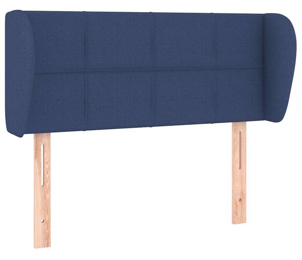 Čelo postele typu ušák modré 83x23x78/88 cm textil 3117124