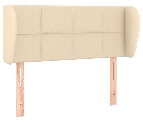 Čelo postele typu ušák krémové 83x23x78/88 cm textil 3117123