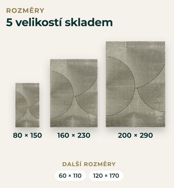 Angel Carpet, Kusový koberec Zafiro 25 Green, 80x150, zelená, kancelář