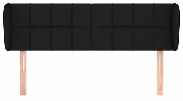 Čelo postele typu ušák černé 147x23x78/88 cm textil 3117144