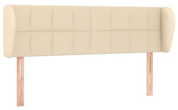 Čelo postele typu ušák krémové 147x23x78/88 cm textil 3117147