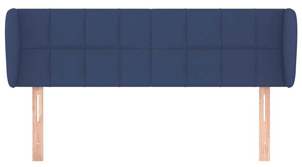 Čelo postele typu ušák modré 147x23x78/88 cm textil 3117148