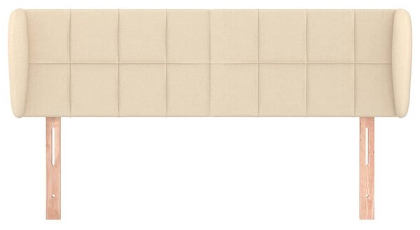 Čelo postele typu ušák krémové 147x23x78/88 cm textil 3117147