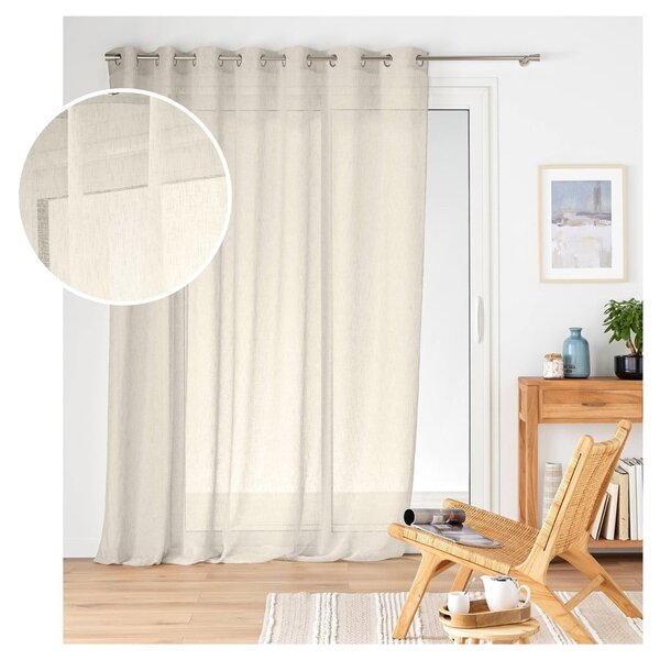 Záclona v přírodní barvě 240x240 cm Carlin – douceur d'intérieur