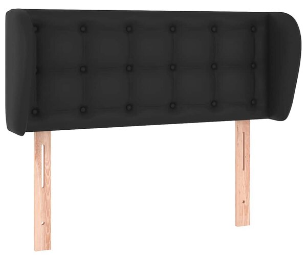 Čelo postele typu ušák černé 83x23x78/88 cm umělá kůže 3117216