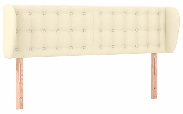 Čelo postele typu ušák krémové 147x23x78/88 cm umělá kůže 3117236