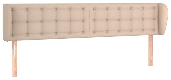 Čelo postele typu ušák cappuccino 203x23x78/88 cm umělá kůže 3117257