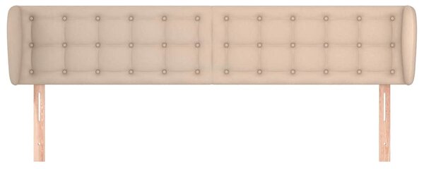 Čelo postele typu ušák cappuccino 203x23x78/88 cm umělá kůže 3117257
