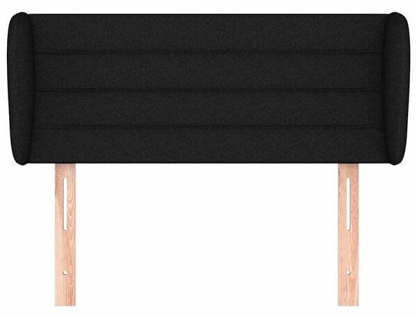 Čelo postele typu ušák černé 83x23x78/88 cm textil 3117260