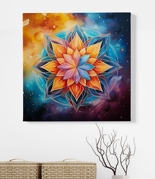 Obraz na plátně - Mandala Vnitřní mír FeelHappy.cz Vyberte rozměr (Šířka/Výška): 40 x 40 cm
