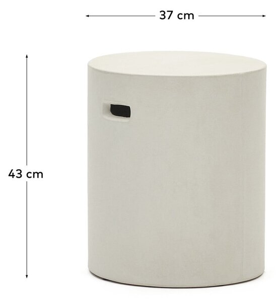 Betonová kulatá zahradní podnožka ø 37 cm Aiguablava – Kave Home