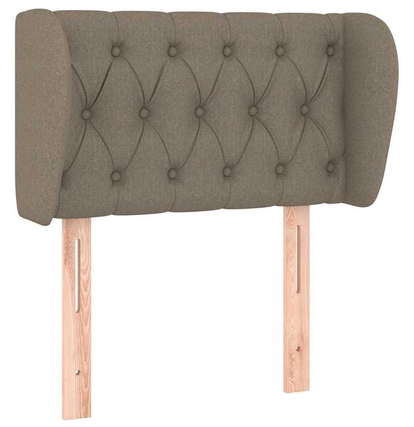 Čelo postele typu ušák taupe 83x23x78/88 cm textil 3117458