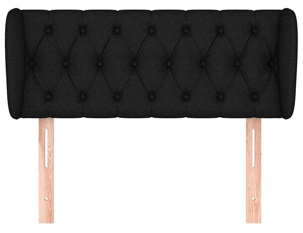 Čelo postele typu ušák černé 93x23x78/88 cm textil 3117464