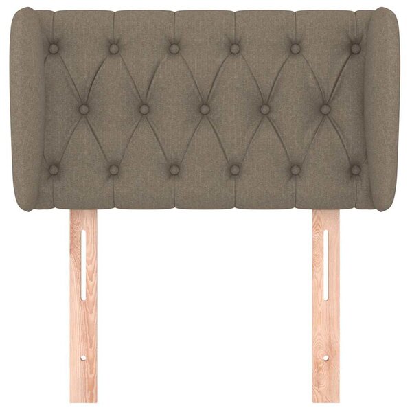 Čelo postele typu ušák taupe 83x23x78/88 cm textil 3117458