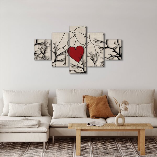 Obraz - Zamilovaný pár (125x70 cm)