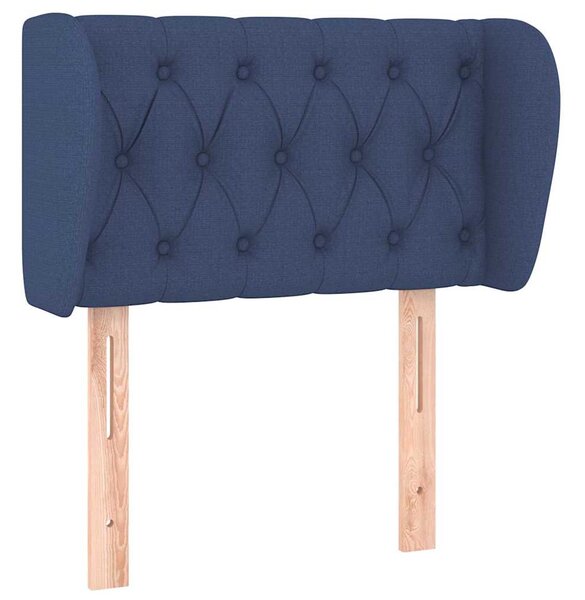 Čelo postele typu ušák modré 83x23x78/88 cm textil 3117460