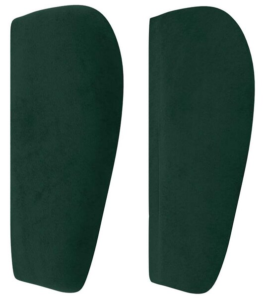 Čelo postele typu ušák tmavě zelené 93x23x78/88 cm samet 3117519
