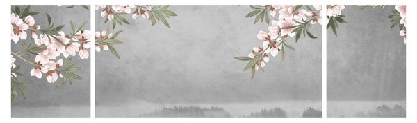 Obraz - Měsíc nad krajinou (170x50 cm)