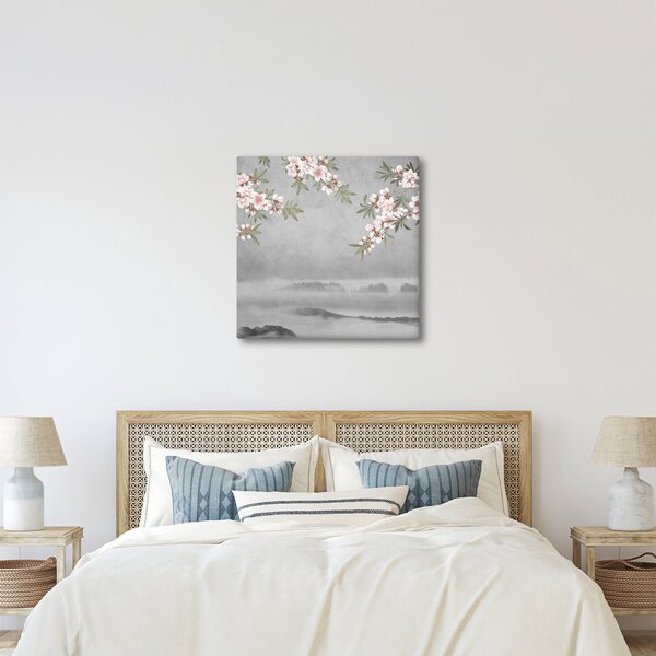 Obraz - Měsíc nad krajinou (30x30 cm)