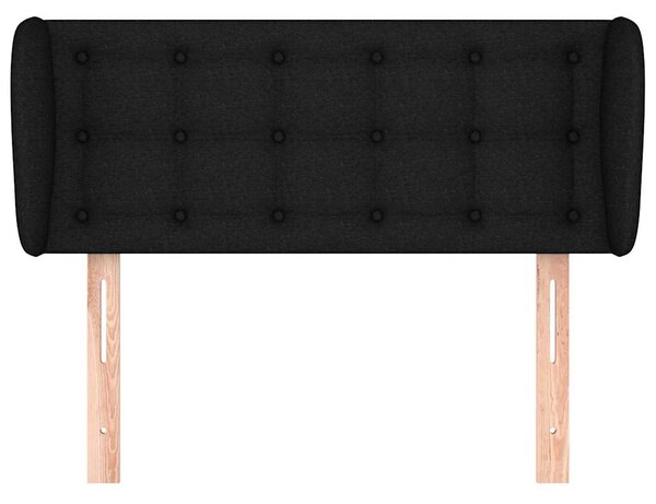 Čelo postele typu ušák černé 83x23x78/88 cm textil 3117554