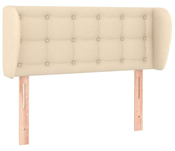 Čelo postele typu ušák krémové 83x23x78/88 cm textil 3117557