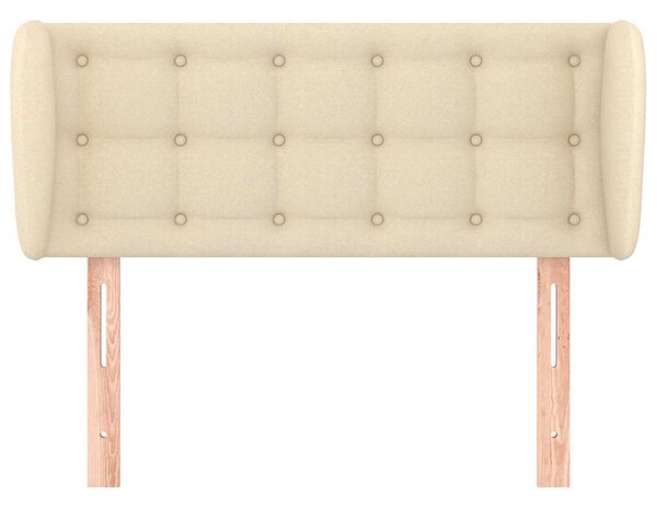Čelo postele typu ušák krémové 83x23x78/88 cm textil 3117557