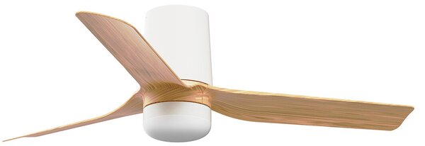 FARO Stropní ventilátor se stmívatelným světlem MINI PUNT TUB S LED, 6 rychlostí, 10W Barva: Černá-dřevo